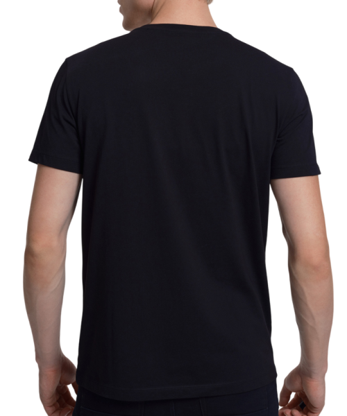 Футболка с принтом мужская / Черный / 50