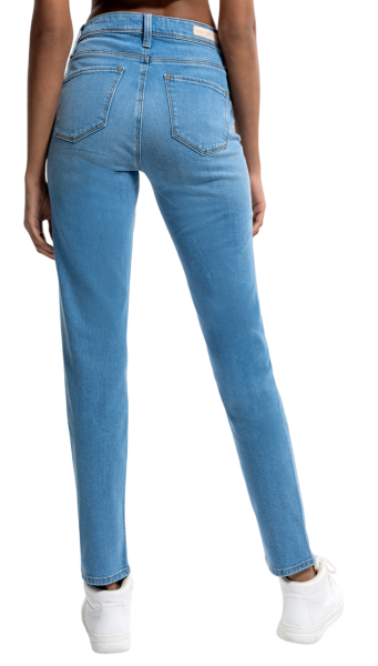 Джинсы зауженные женские / Голубой / 42