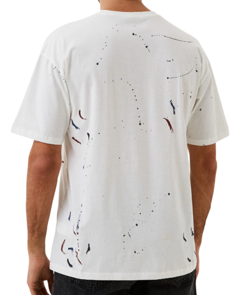 Футболка с принтом мужская / Белый / 46