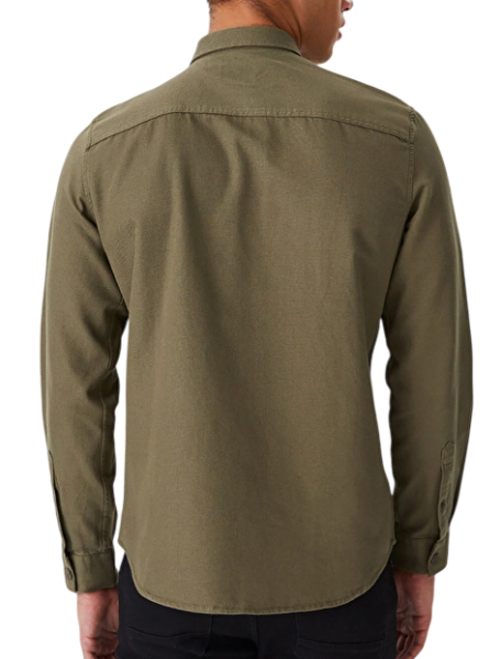 Рубашка прямого кроя мужская / Хаки / 52