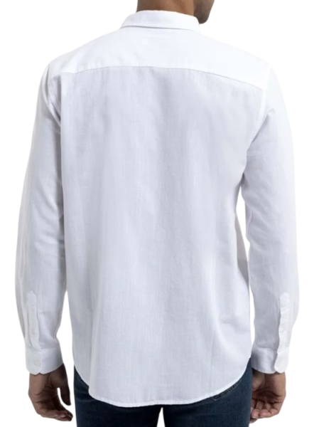 Рубашка прямого кроя мужская / Белый / 52