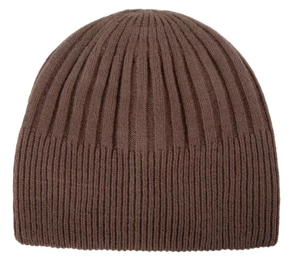 Шапка с шерстью мужская / Коричневый / 58