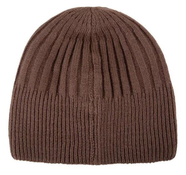 Шапка с шерстью мужская / Коричневый / 58