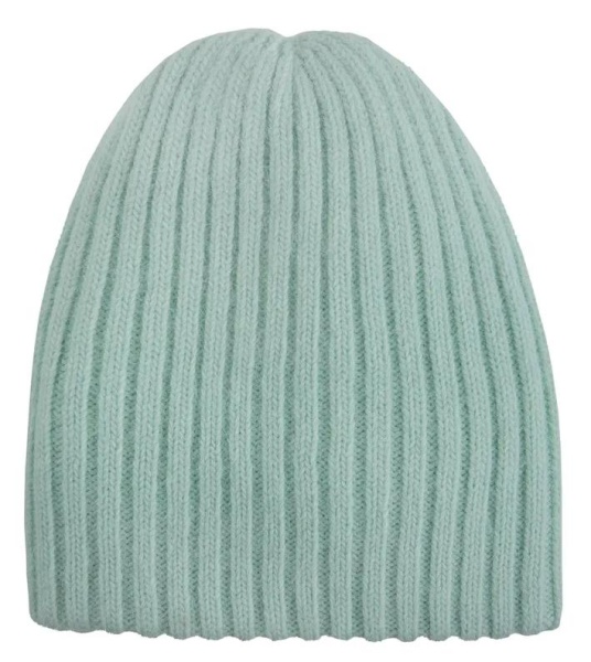 Шапка с шерстью женская / Голубой / 56