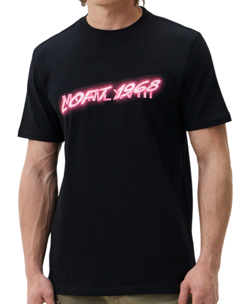 Футболка с принтом мужская / Черный / 46