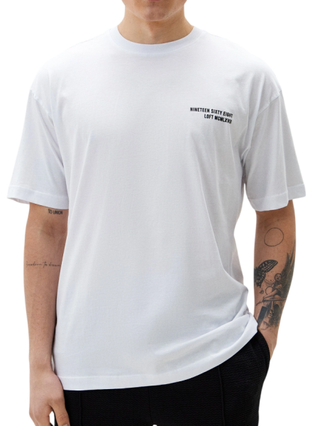 Футболка хлопковая мужская  / Белый / 46