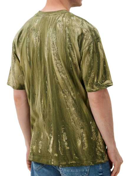 Футболка с принтом мужская / Хаки / 46