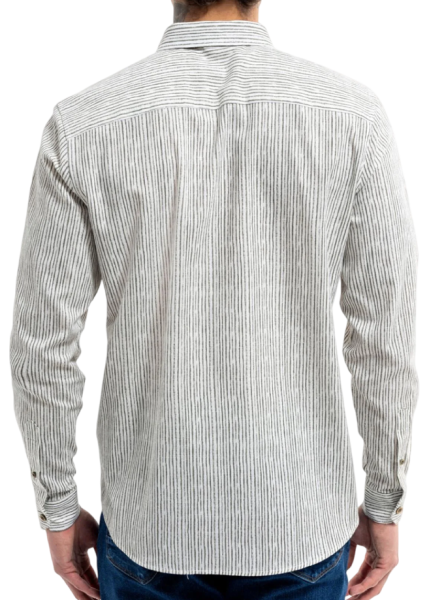 Рубашка прямого кроя мужская / Хаки / 46