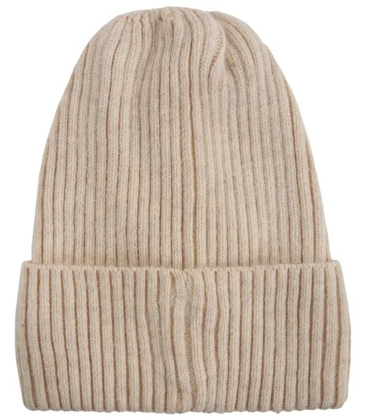 Шапка с шерстью женская / Бежевый / 56