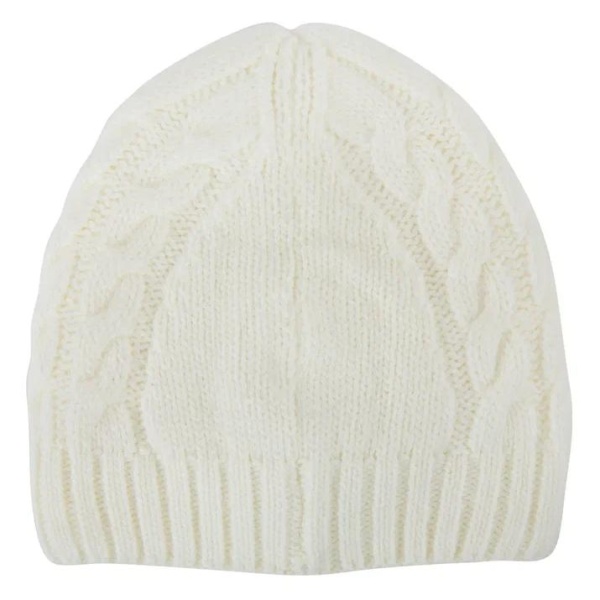 Шапка с шерстью женская / Белый / 56