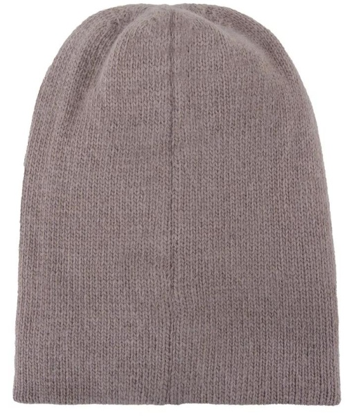 Шапка с шерстью женская / Сиреневый / 56