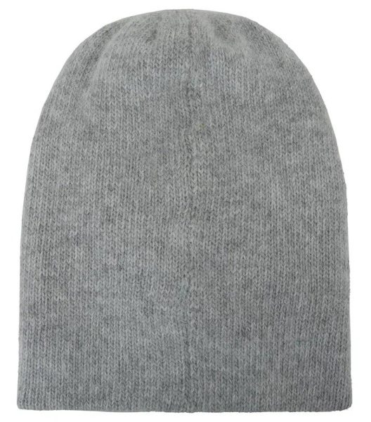Шапка с шерстью женская / Серый / 56