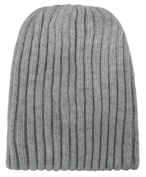 Шапка с шерстью женская / Серый / 56