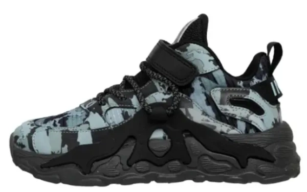 Кроссовки с принтом для мальчика / Серый / 33