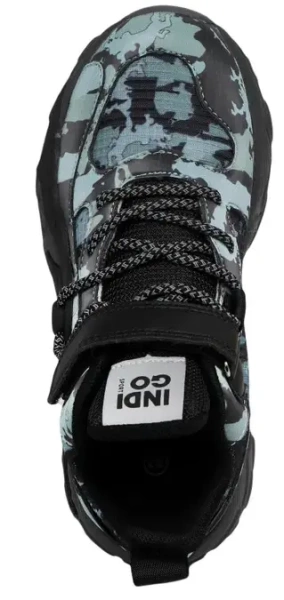 Кроссовки с принтом для мальчика / Серый / 33