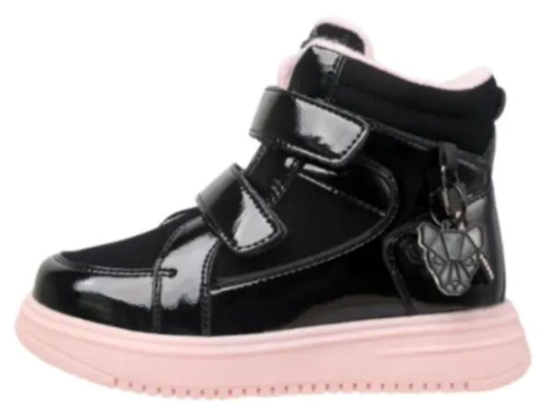 Ботинки из экокожи для девочки / Розовый / 33