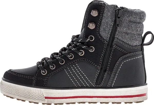 Ботинки из экокожи для мальчика / Черный / 28