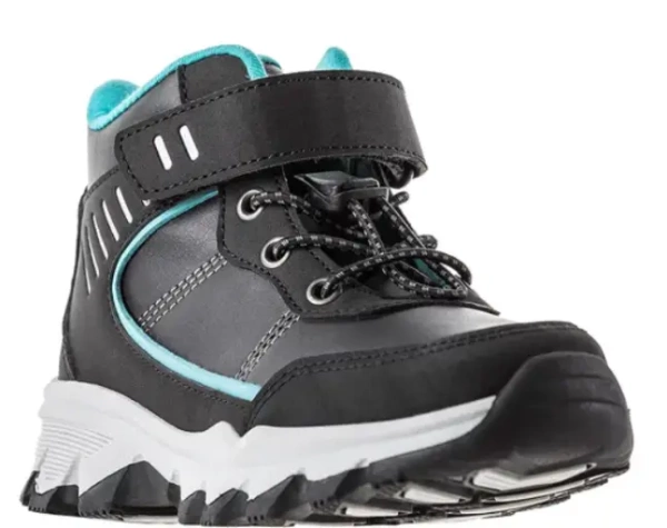 Ботинки из экокожи для мальчика / Черный / 27