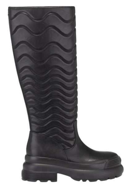 Сапоги с принтом женские / Черный / 35