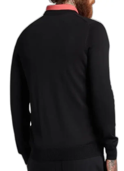 Пуловер с логотипом мужской / Черный / 46