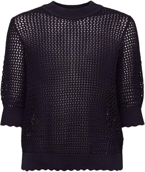 Джемпер хлопковый женский / Черный / 46