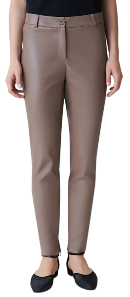 Брюки скинни женские / Коричневый / 46