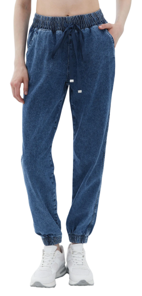 Брюки джоггеры женские / Синий / 44
