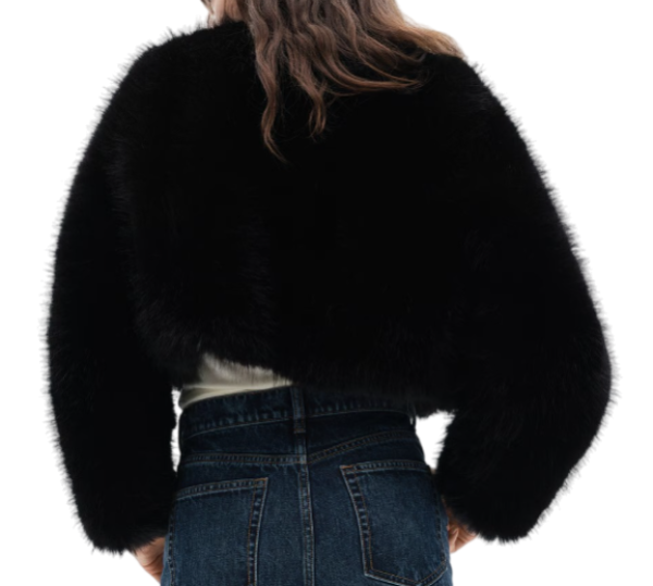 Куртка укороченная женская / Черный / 48