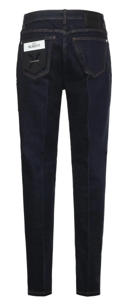 Джинсы зауженные мужские / Тёмно-синий / 56