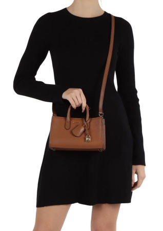 Сумка Scarlett из зернистой кожи / Коричневый / M