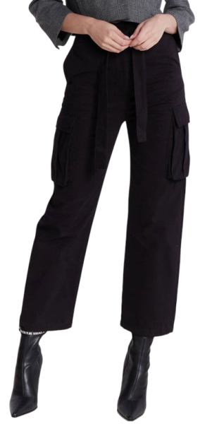 Брюки прямые женские / Черный / 44