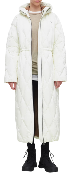 Пальто пуховое женское / Белый / 44