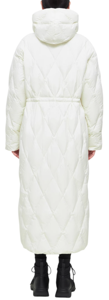 Пальто пуховое женское / Белый / 44
