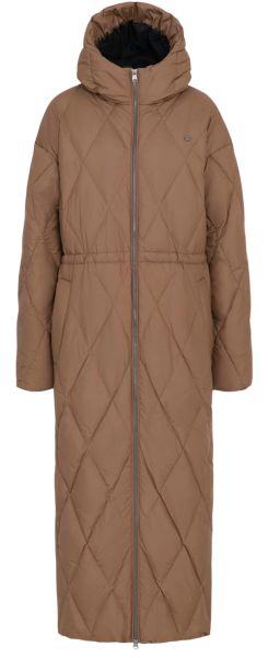 Пальто пуховое женское / Коричневый / 48