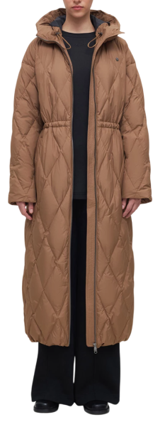 Пальто пуховое женское / Коричневый / 48