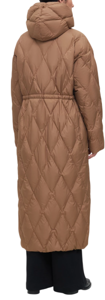 Пальто пуховое женское / Коричневый / 48
