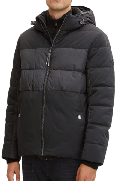 Куртка с капюшоном мужская / Черный / 54