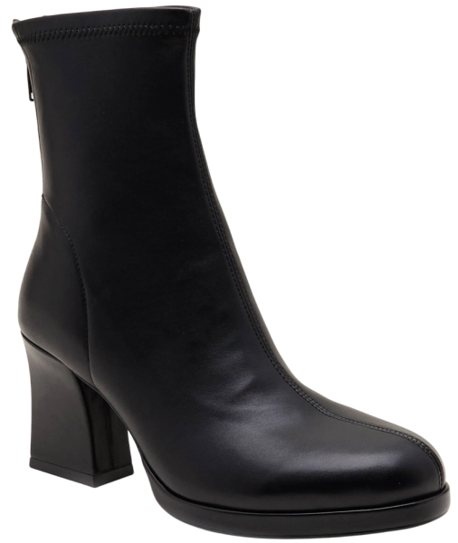 Ботильоны из экокожи женские / Черный / 40