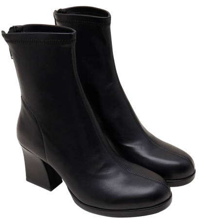 Ботильоны из экокожи женские / Черный / 40