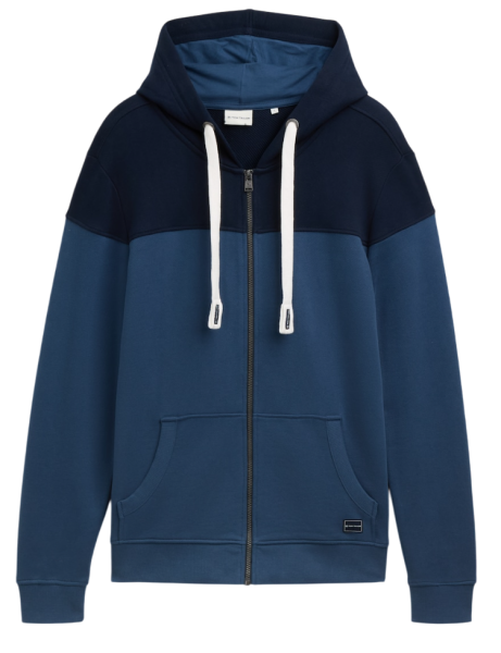 Толстовка хлопковая мужская / Синий / 46