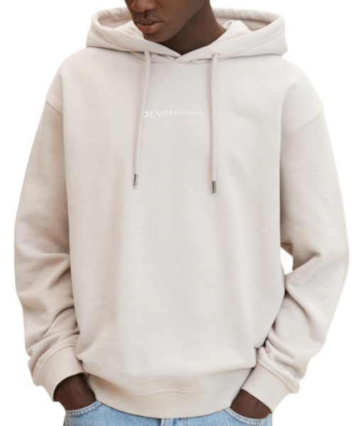 Худи с логотипом мужское / Бежевый / 46