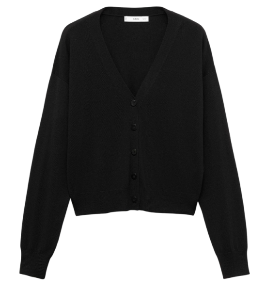 Кардиган трикотажный женский / Черный / 44