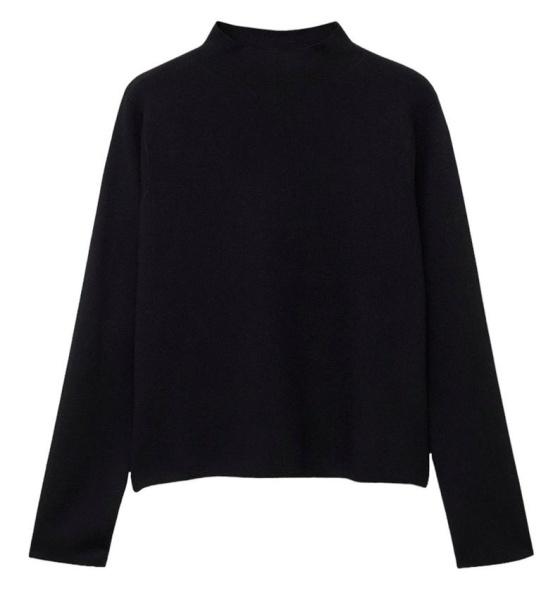 Джемпер базовый женский / Черный / 48