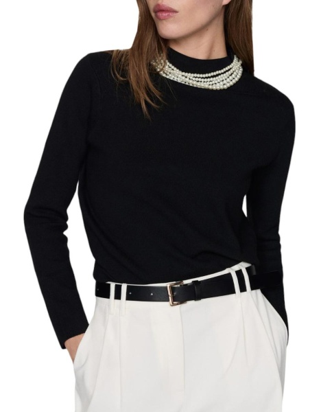 Джемпер базовый женский / Черный / 48