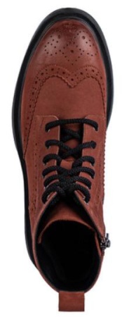 Ботинки из кожи женские / Коричневый / 37