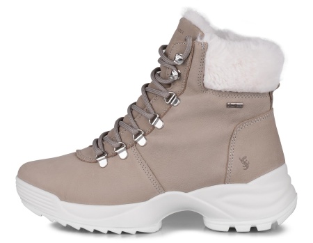 Ботинки из кожи женские / Бежевый / 41