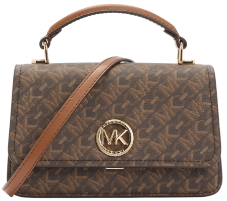 Сумка Delancey из эко-кожи с фирменным логотипом / Коричневый / S