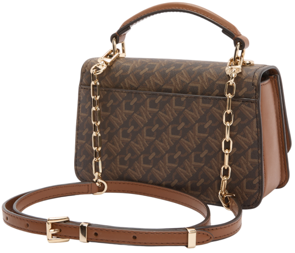 Сумка Delancey из эко-кожи с фирменным логотипом / Коричневый / S