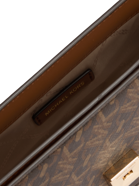 Сумка Delancey из эко-кожи с фирменным логотипом / Коричневый / S