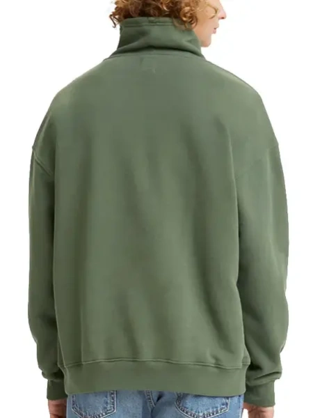 Свитшот хлопковый мужской / Зеленый / 54
